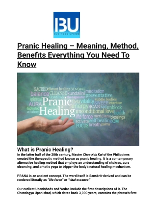 Pranic Healing – Meaning, Method, Benefits Everything You Need To Know