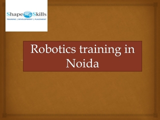 robotics training ppt