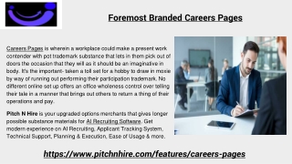 Foremost Branded Careers Pages