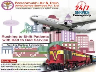 Get at Low Fare Panchmukhi Train Ambulance Service in Patna and Ranchi