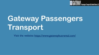 Gateway Passengers Transport, Professional Dubai Bus Services