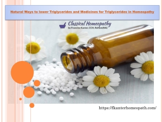Natural Ways to lower Triglycerides and Medicines for Triglycerides in Homeopathy