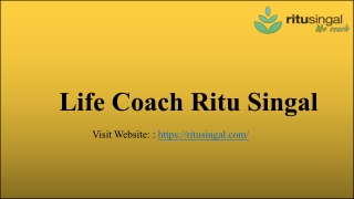 Life Coach Ritu Singal- Top Personality Development Coach in Chandigarh, India