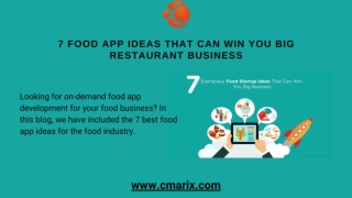7 Food App Ideas That Can Win You Big Restaurant Business