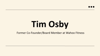 Tim Osby - A Results-driven Competitor - Sandy Springs, GA