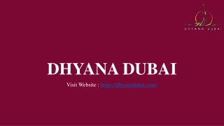 DHYANA DUBAI- Yoga in Dubai