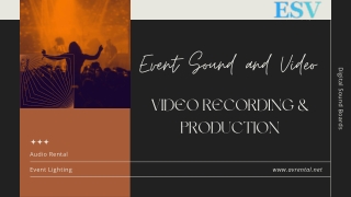 Projection Systems and Sound Systems for Corporate Events