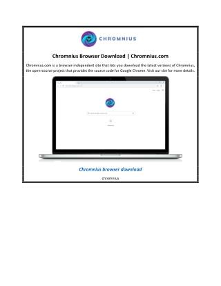 Chromnius Browser Download | Chromnius.com