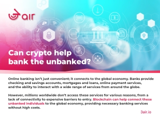 Can Crypto Help Bank the Unbanked