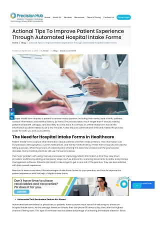 Improve-patient-experience-through-automated-hospital-intak