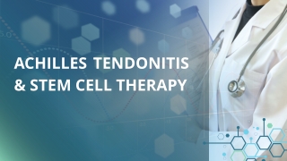 Stem Cell Therapy Could Heal Achilles Tendonitis | Dr. David Greene R3 Stem Cell