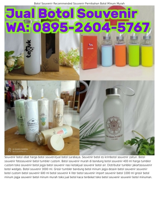 O895_2ᏮOㄐ_57Ꮾ7 (WA) Contoh Souvenir Dari Botol Plastik Botol Minum Souvenir Ulan