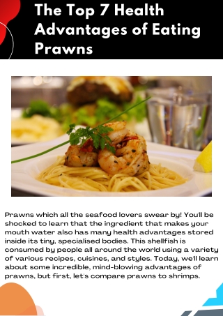 The top 7 health advantages of Eating Prawns Mohit Bansal Chandigarh