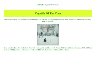 (EBOOK Cryptids Of The Corn (DOWNLOAD E.B.O.O.K.^)