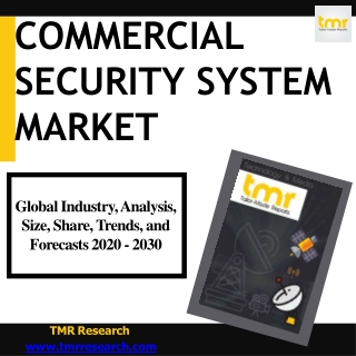 Commercial Security System | Video Surveillance to Witness Significant Growth