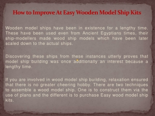 model ship building