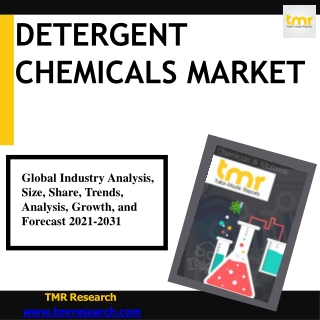 Detergent Chemicals |  Pacing Technological Developments Propels the Growth