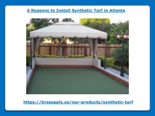 6 Reasons to Install Synthetic Turf in Atlanta