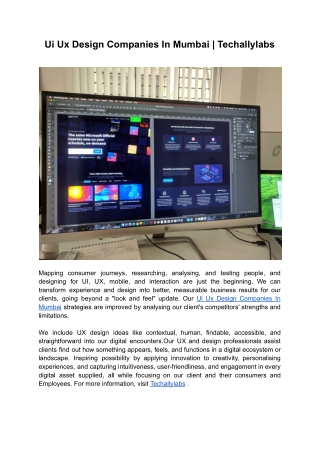 Ui Ux Design Companies In Mumbai _ Techallylabs