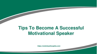 Tips To Become A Successful Motivational Speaker