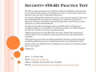 PPT - Security SY0-601 Practice Test PowerPoint Presentation, Free ...