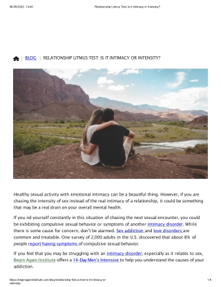 Relationship Litmus Test_ Is it Intimacy or Intensity_