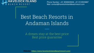 Best Beach Resorts in Andaman Islands