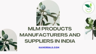 MLM Products Manufacturers and in India