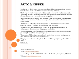 Auto Shipper