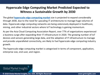 Hyperscale Edge Computing Market
