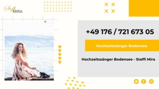 Hochzeitssänger Bodensee - Steffi Mira