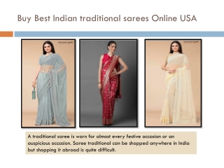 sarees Online USA at One Minute Saree