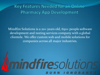 Key Features Needed for an Online Pharmacy App