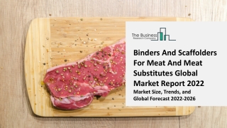 Binders And Scaffolders For Meat And Meat Substitutes Market 2022 - 2031