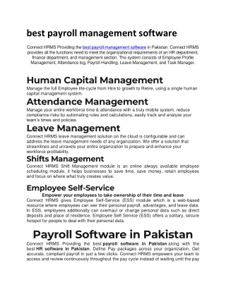 best payroll management software