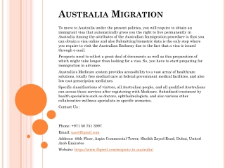 Australia Migration