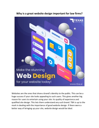 Why is a great website design important for law firms