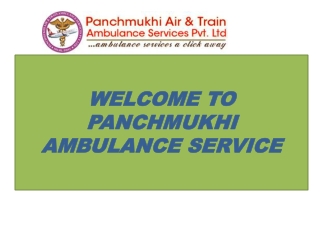 Panchmukhi Road Ambulance Services in Yamuna Vihar, Delhi with Best Transportation