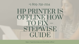 Hp Printer Offline -Quick Fix 1-8057912114 Hp Printer Driver Unavailable