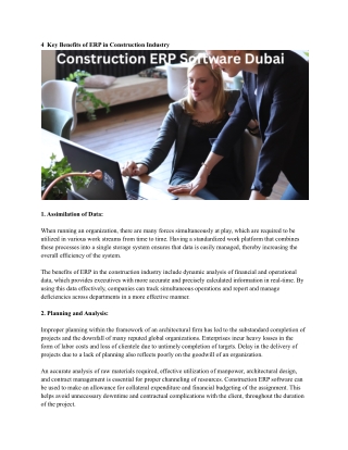 Construction ERP Software Dubai