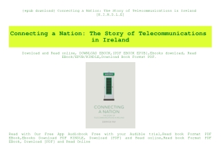 {epub download} Connecting a Nation The Story of Telecommunications in Ireland [K.I.N.D.L.E]