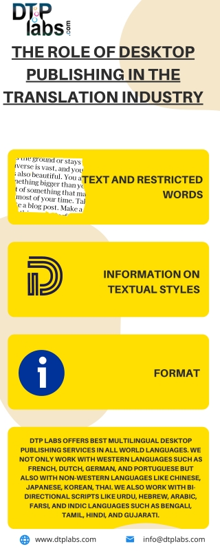 the role of desktop publishing in translation industry