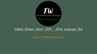 Indian Ethnic Wear USA - Girls Lehenga Set