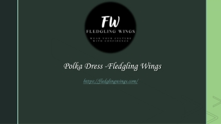 Polka Dress -Fledgling Wings (1)