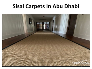 Sisal Carpets In Abu Dhabi
