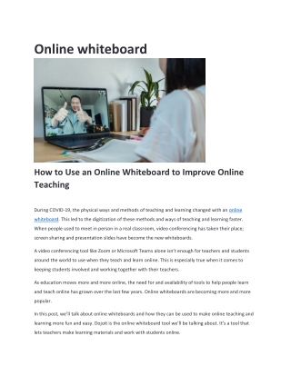 online whiteboards