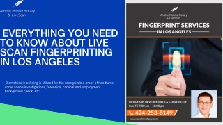 Everything you need to know about live scan fingerprinting in Los Angeles