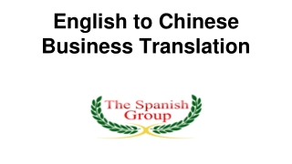 English to Chinese Business Translation