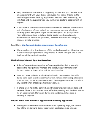 On-Demand doctor appointment booking app