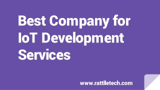 Best Company for IoT Development Services